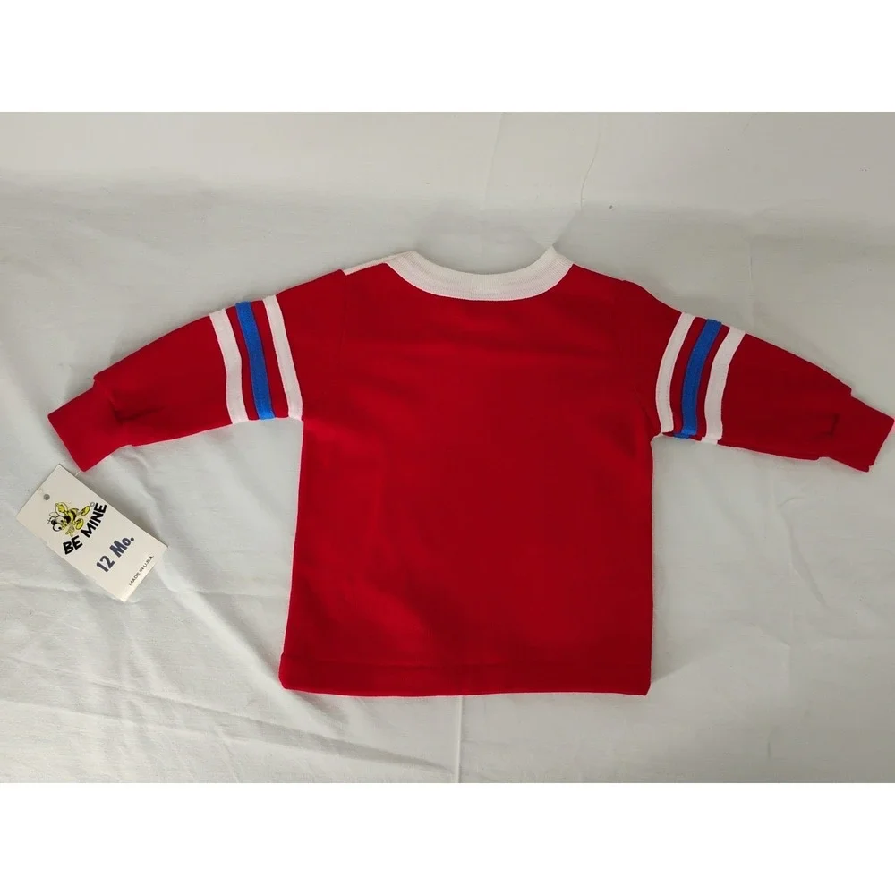 NWT Be Mine Vintage Boys‎ Size 12m Red/White/Blue Sweatshirt